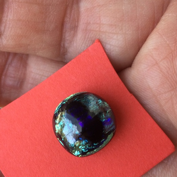 Hand Blown Glass Eye Pin - Picture 5 of 5